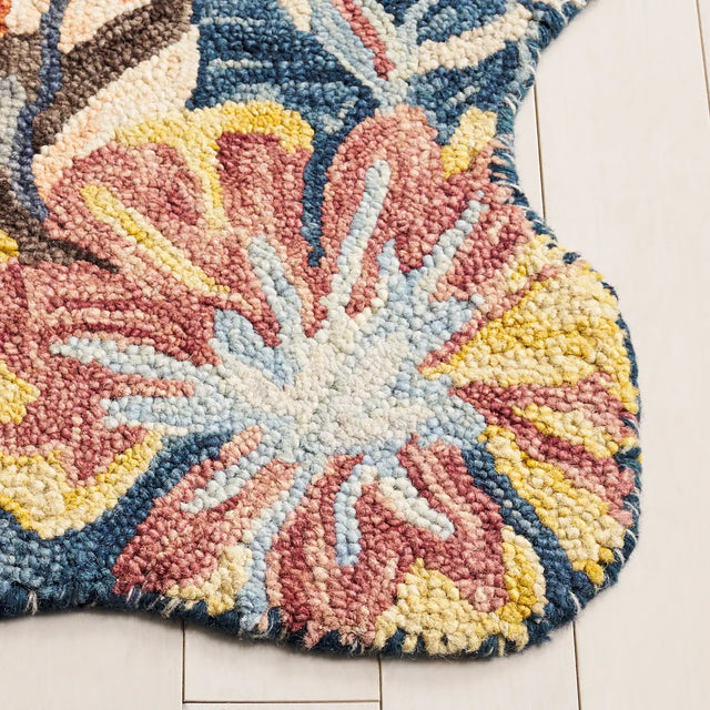 Safavieh Jardin 4'-0" x 6'-0" Rug in Navy / Turquoise