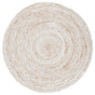 Safavieh Braided 5'-0" x 5'-0" Rug in Ivory / Brown