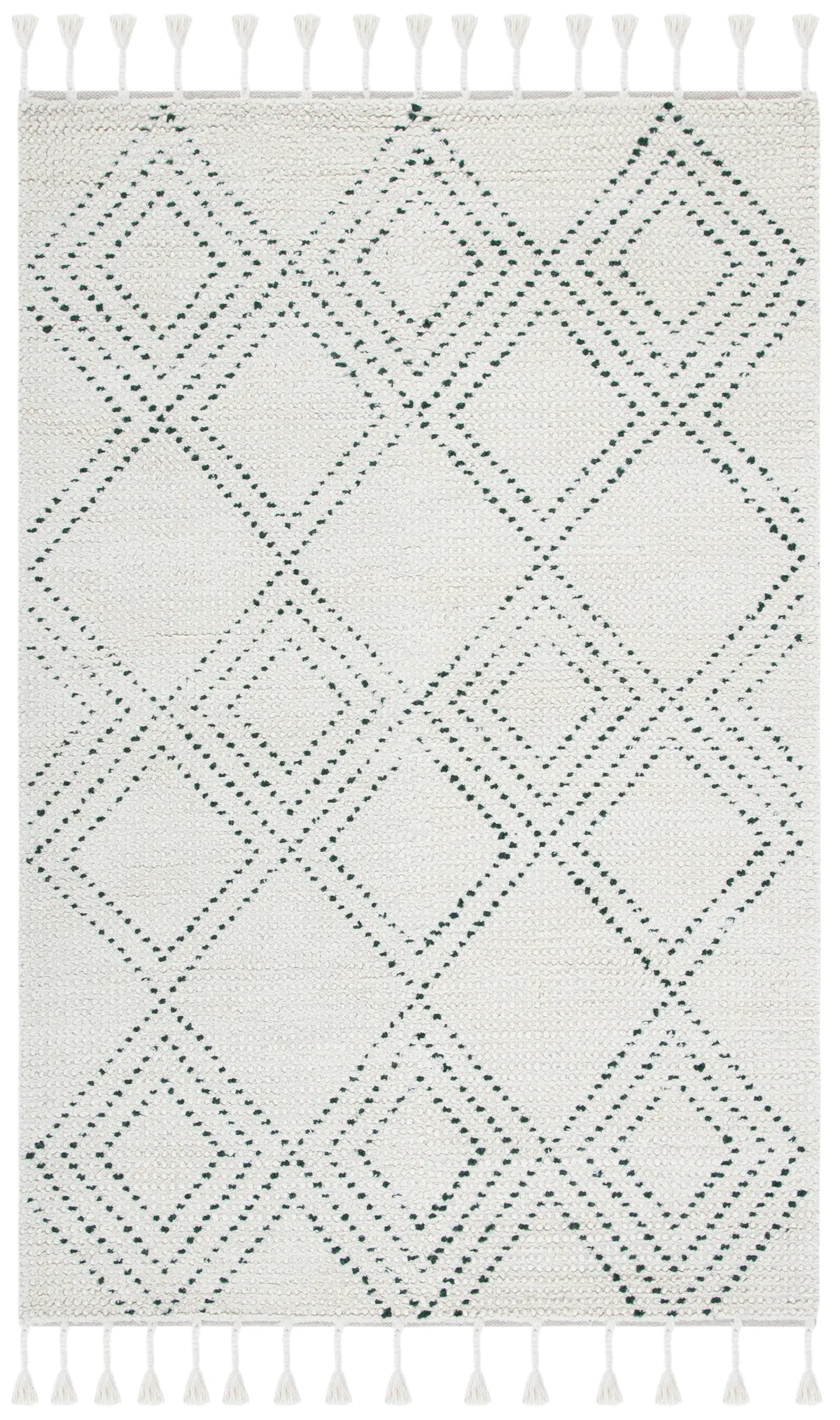 Safavieh Casablanca 4'-0" x 6'-0" Rug in Ivory / Green