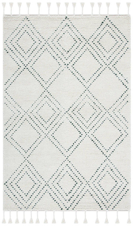 Safavieh Casablanca 4'-0" x 6'-0" Rug in Ivory / Green