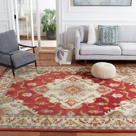 Safavieh Antiquity 6'-0" x 9'-0" Rug in Red / Grey