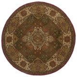 Safavieh Heritage 6'-0" x 6'-0" Rug in Rust / Ivory