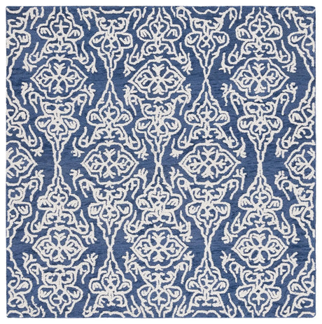 Safavieh Blossom 6'-0" x 6'-0" Rug in Navy / Ivory