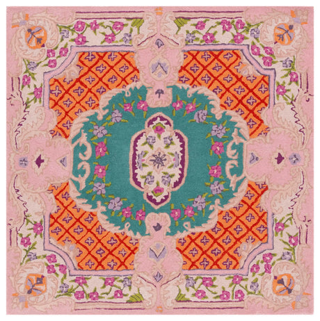 Safavieh Bellagio 5'-0" x 5'-0" Rug in Blue / Pink