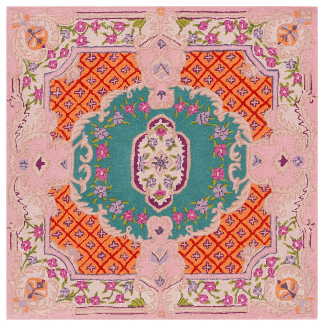 Safavieh Bellagio 5'-0" x 5'-0" Rug in Blue / Pink