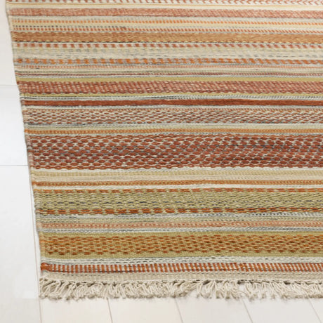 Safavieh Striped Kilim 6'-0" x 9'-0" Rug in Beige