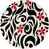 Safavieh Soho 6'-0" x 6'-0" Rug in Ivory / Black