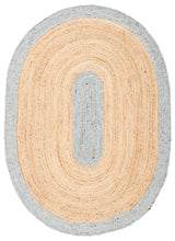 Safavieh Braided 5'-0" x 7'-0" Rug in Grey / Natural