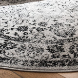 Safavieh Adirondack 6'-0" x 6'-0" Rug in Grey / Black