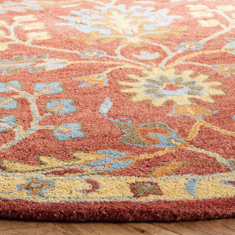Safavieh Heritage 6'-0" x 6'-0" Rug in Red / Multi