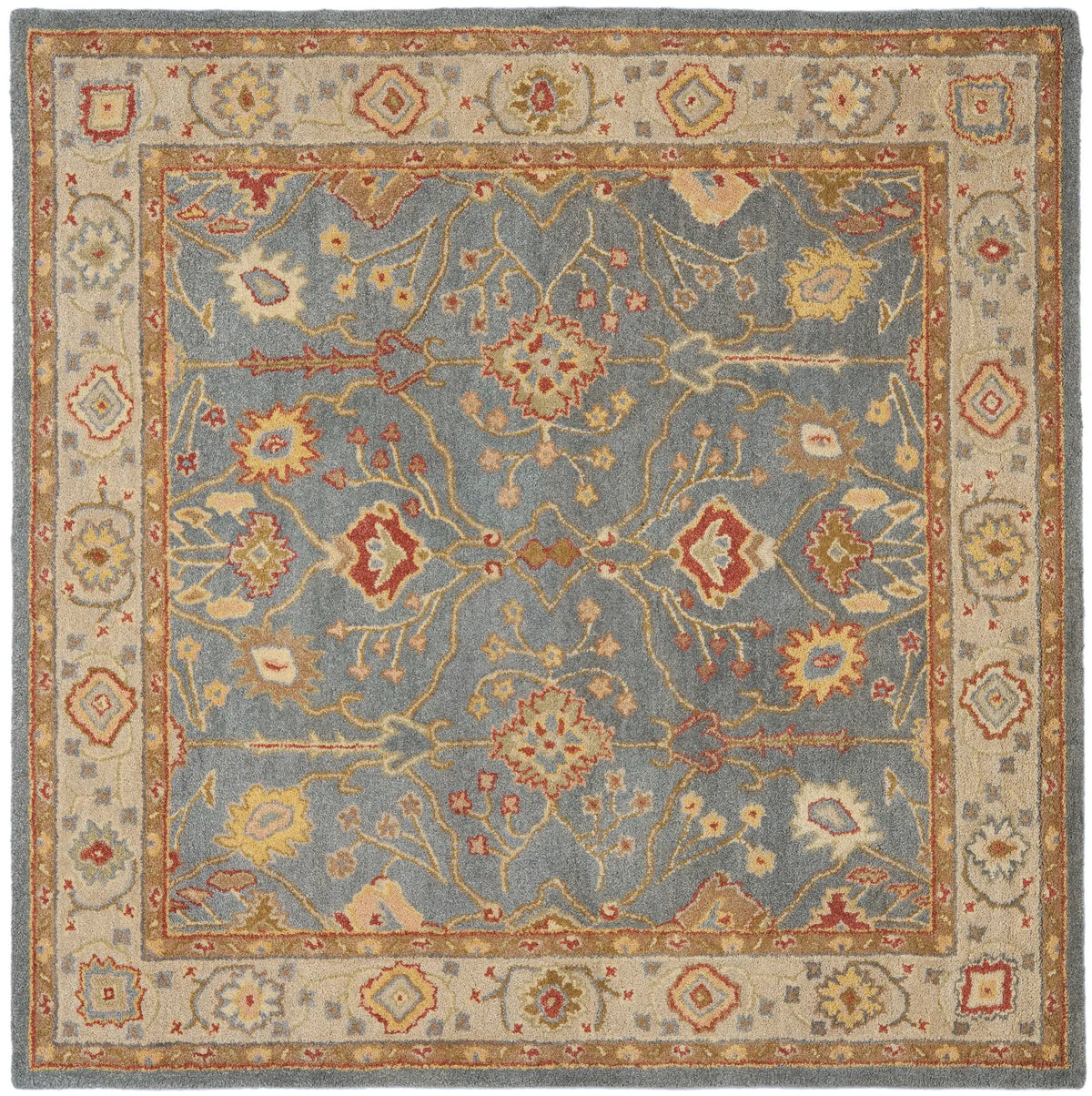 Safavieh Antiquity 6'-0" x 6'-0" Rug in Blue / Ivory