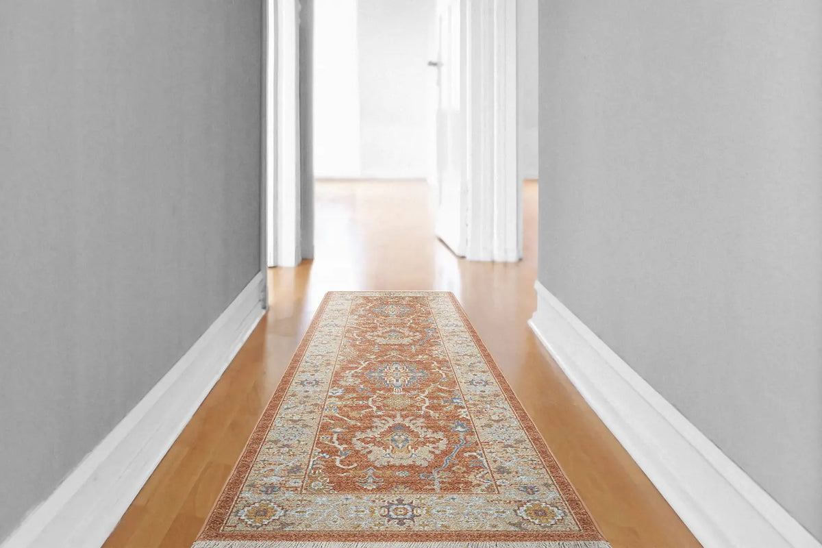 Dynamic Rugs Juno 6885 Power Loomed Traditional Rust/Ivory/Multi Rug - Room