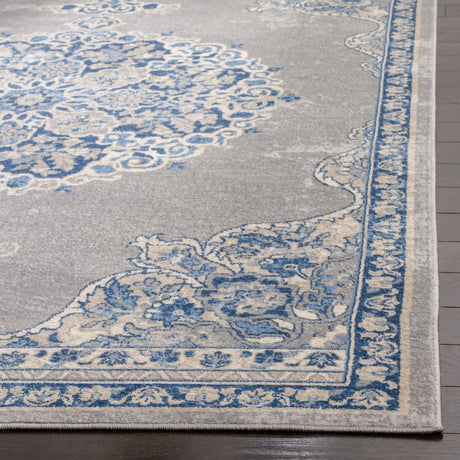 Safavieh Brentwood 4'-0" x 6'-0" Rug in Light Grey / Blue