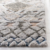 Safavieh Casablanca Shag 5'-0" x 8'-0" Rug in Grey / Olive