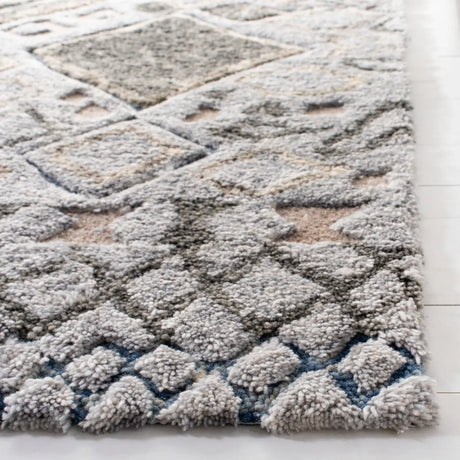 Safavieh Casablanca Shag 5'-0" x 8'-0" Rug in Grey / Olive
