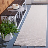 Safavieh Courtyard 2'-3" x 8'-0" Rug in Ivory / Gold