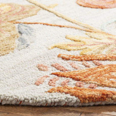 Safavieh Blossom 6'-0" x 6'-0" Rug in Grey / Red
