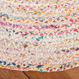 Safavieh Braided 5'-0" x 5'-0" Rug in Ivory / Multi
