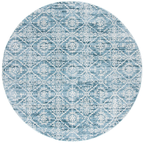 Safavieh Martha Stewart Isabella 6'-7" x 6'-7" Rug in Denim Blue / Ivory