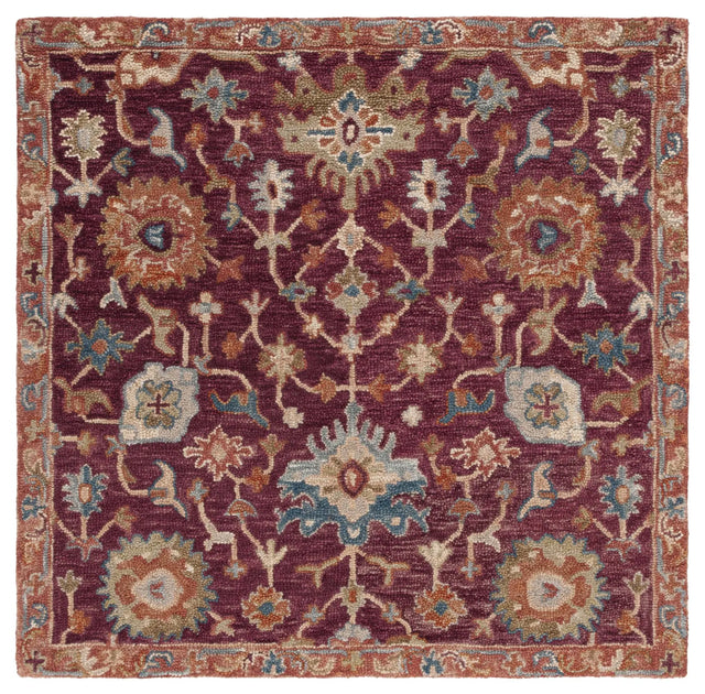 Safavieh Aspen 5'-0" x 5'-0" Rug in Red / Pink