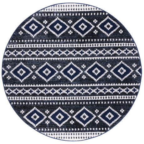 Safavieh Adirondack 6'-0" x 6'-0" Rug in Dark Grey / Ivory