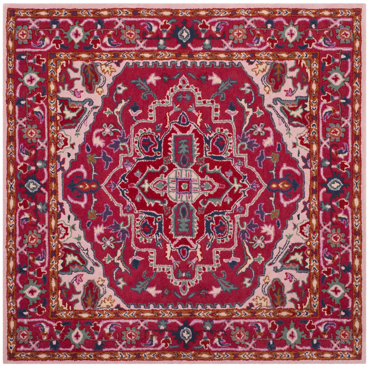 Safavieh Bellagio 5'-0" x 5'-0" Rug in Red / Pink