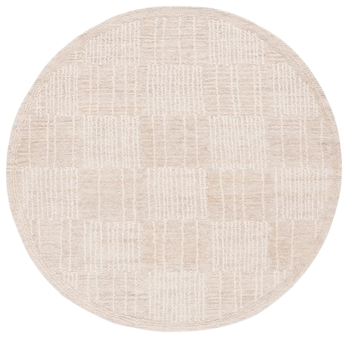 Safavieh Abstract 6'-0" x 6'-0" Rug in Light Brown / Ivory