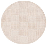 Safavieh Abstract 6'-0" x 6'-0" Rug in Light Brown / Ivory