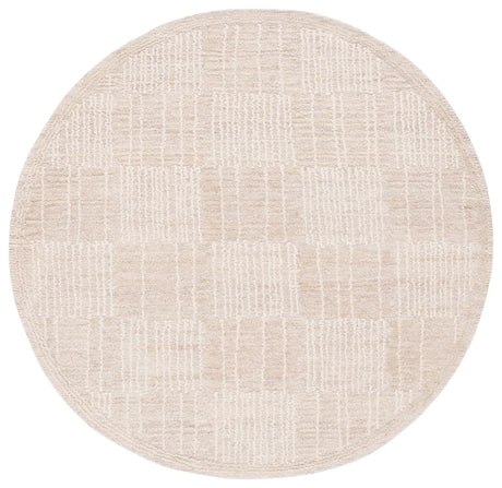 Safavieh Abstract 6'-0" x 6'-0" Rug in Light Brown / Ivory