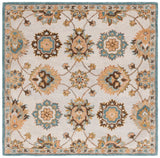 Safavieh Heritage 6'-0" x 6'-0" Rug in Beige / Ivory