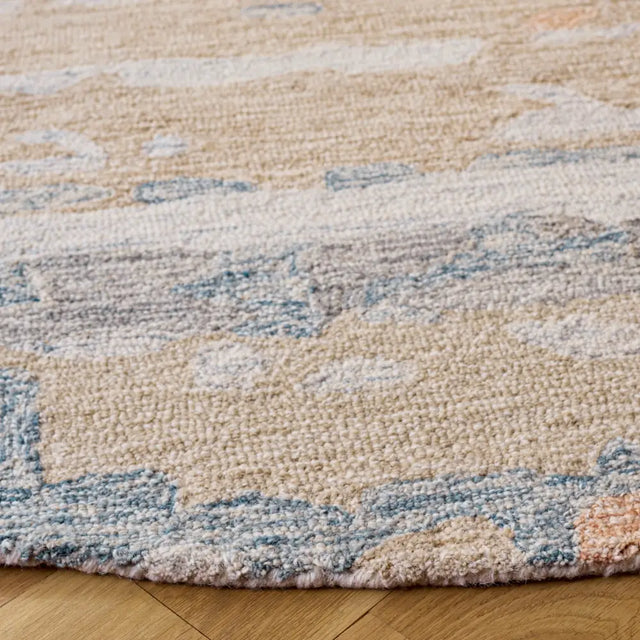 Safavieh Ebony 6'-0" x 6'-0" Rug in Grey / Rust