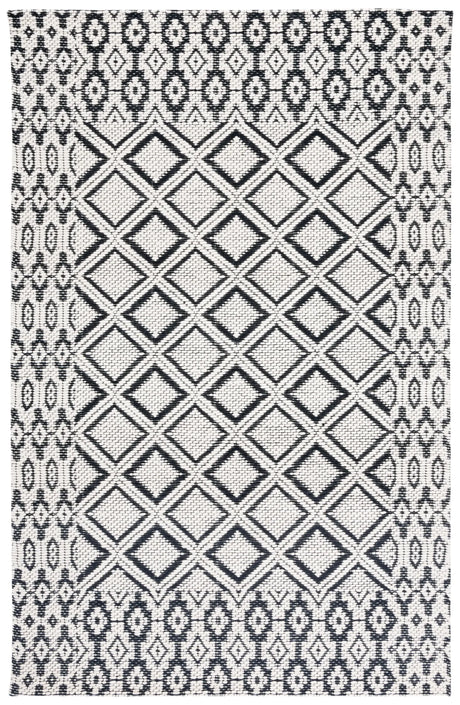 Safavieh Vermont 4'-0" x 6'-0" Rug in Ivory / Black