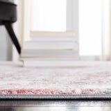 Safavieh Meadow 500 4'-0" x 6'-0" Rug in Grey / Pink