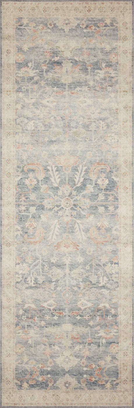 Loloi Hathaway Hth-02 Denim/Multi Rugs - runner flat
