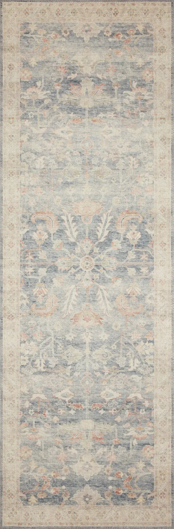 Loloi Hathaway Hth-02 Denim/Multi Rugs - runner flat
