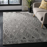 Safavieh Abstract 5'-0" x 8'-0" Rug in Grey / Black