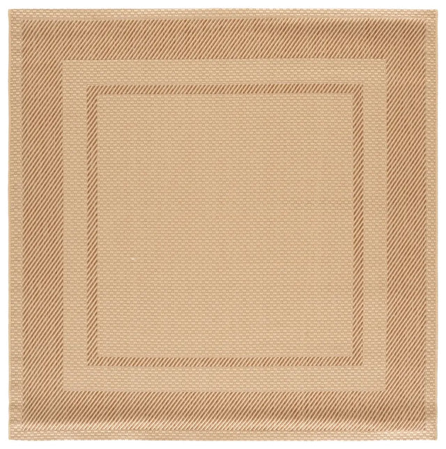 Safavieh Courtyard 6'-7" x 6'-7" Rug in Beige / Dark Beig