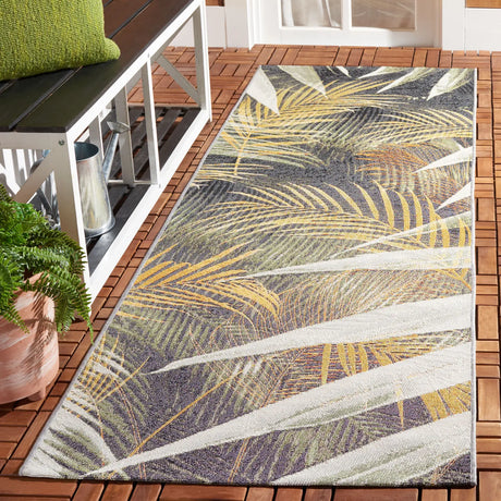 Safavieh Barbados 500 2'-8" x 8'-0" Rug in Black Green / Gold