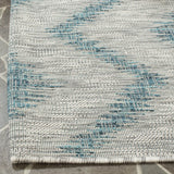 Safavieh Courtyard 8'-0" x 11'-0" Rug in Grey / Blue