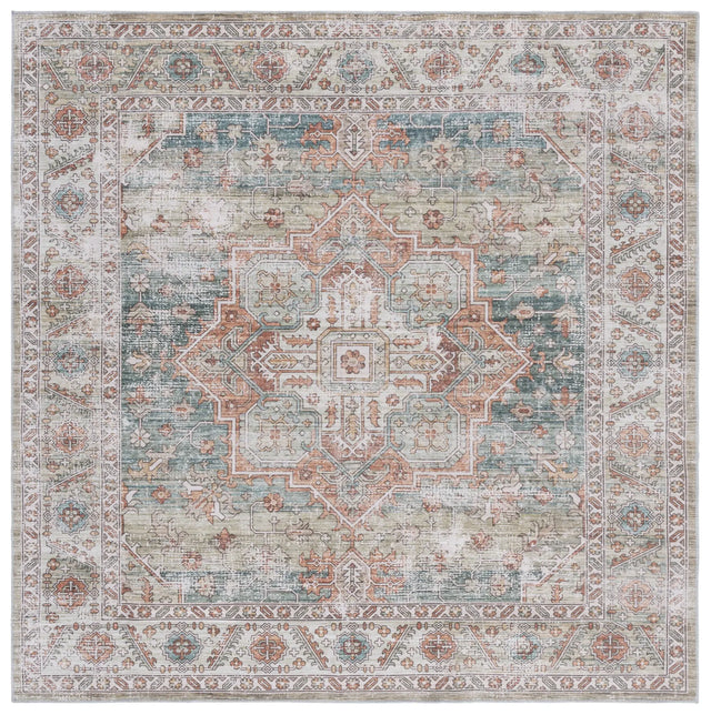 Safavieh Arizona 6'-0" x 6'-0" Rug in Sage / Rust