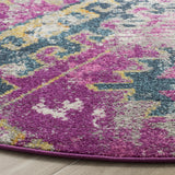 Safavieh Madison 6'-7" x 6'-7" Rug in Fuchsia / Blue