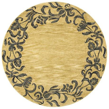 Safavieh Soho 6'-0" x 6'-0" Rug in Gold / Black