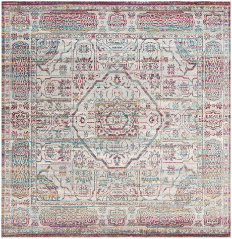 Safavieh Aria 6'-5" x 6'-5" Rug in Red / Creme