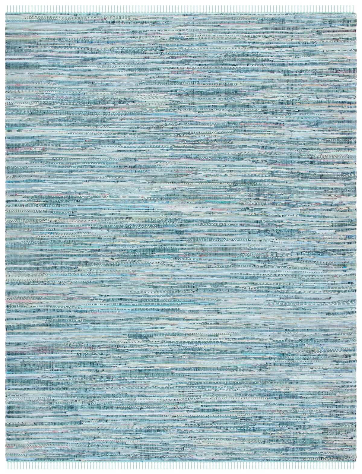 Safavieh Rag Rug 10'-0" x 14'-0" Rug in Turquoise / Multi