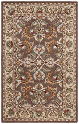 Safavieh Heritage 4'-0" x 6'-0" Rug in Brown / Ivory