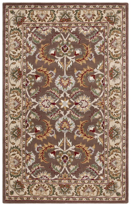 Safavieh Heritage 4'-0" x 6'-0" Rug in Brown / Ivory