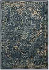 Safavieh Vintage 4'-0" x 5'-7" Rug in Blue / Yellow
