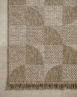 Loloi Dawn Daw-08 Natural Rug - corner on wood