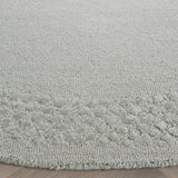 Safavieh Glamour 6'-0" x 6'-0" Rug in Light Grey