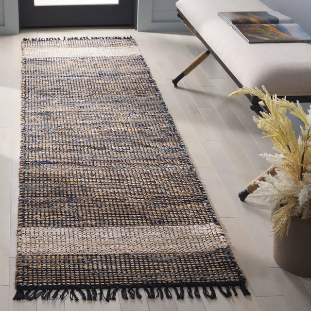 Safavieh Cape Cod 2'-3" x 8'-0" Rug in Navy / Beige